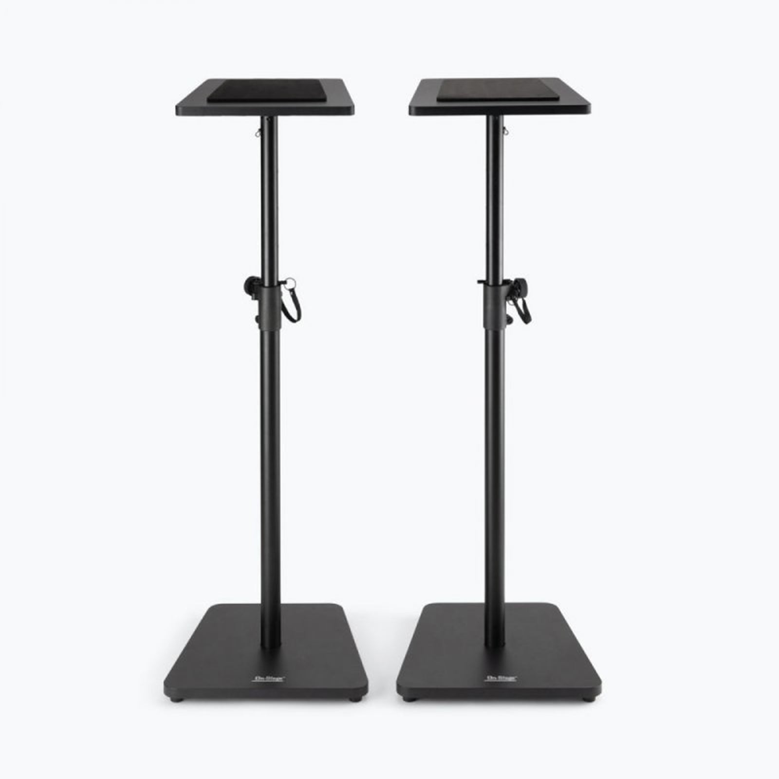 On-Stage SMS7500B Wood Studio Monitor Stands - Black, Pair by On-Stage