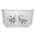 B-Stock: ProX XF-SBRGR20X2 Set of Two Bride and Groom Facade Enhancement Scrims - Black Script on White by ProX Cases