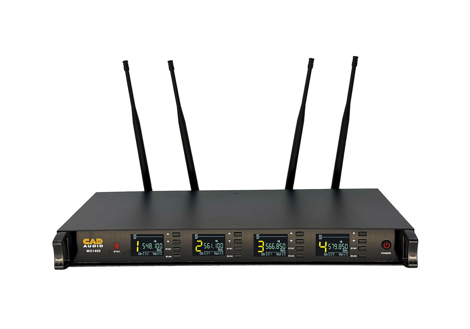 CAD Audio WX1400GN 4 Channel Wireless Gooseneck Microphone System - 550 to 590 MHz by CAD Audio