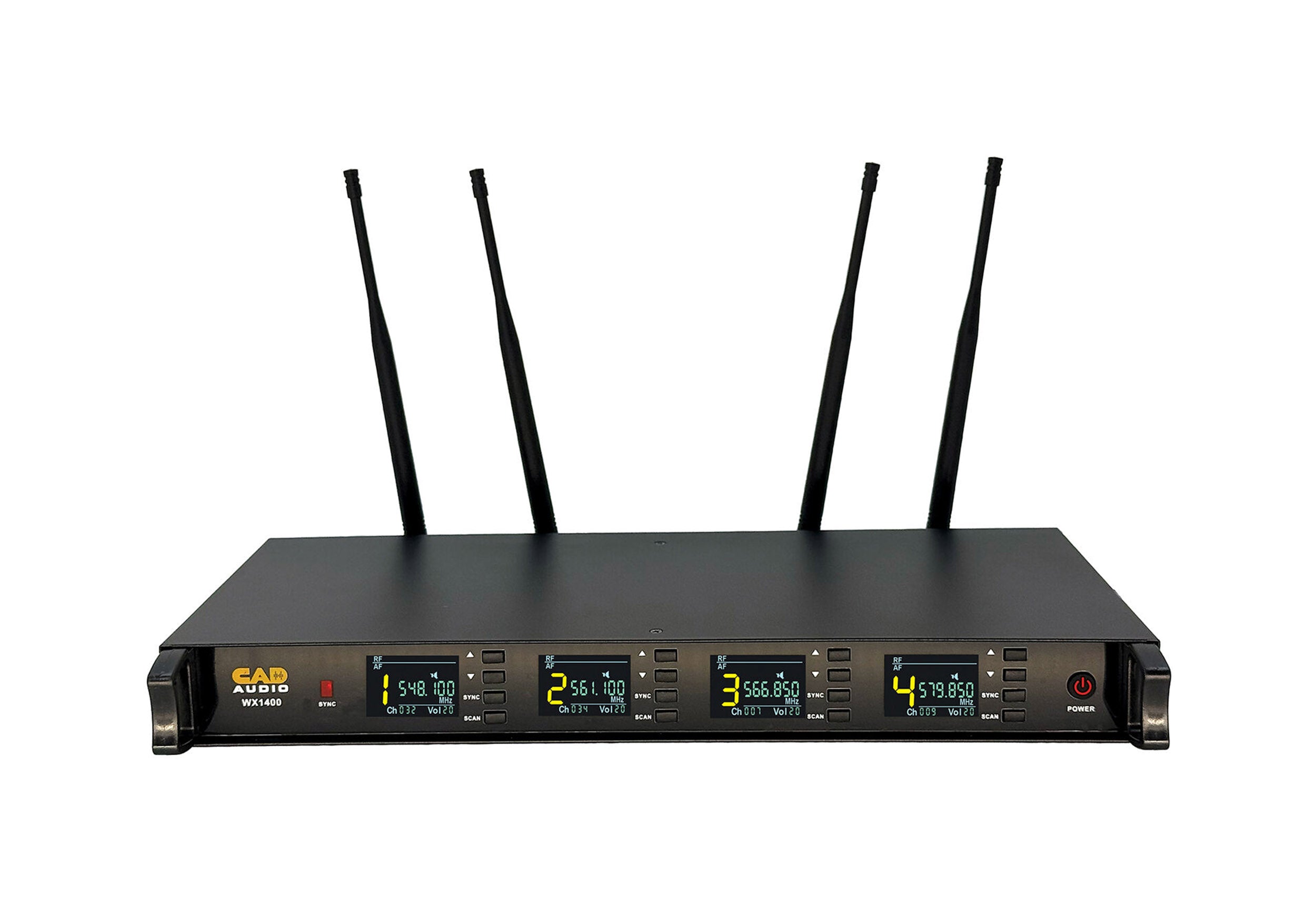 CAD Audio WX1400GN 4 Channel Wireless Gooseneck Microphone System - 550 to 590 MHz by CAD Audio