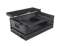ProX XS-U2915WLTBL2ULED Flight Road Case for Pioneer DDJ-FLX10, REV5 and REV7 DJ Controller with Laptop Shelf Wheels LED Black Finish - 2 RU by ProX Live Performance Gear
