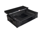 ProX XS-U2915WLTBL2ULED Flight Road Case for Pioneer DDJ-FLX10, REV5 and REV7 DJ Controller with Laptop Shelf Wheels LED Black Finish - 2 RU by ProX Live Performance Gear