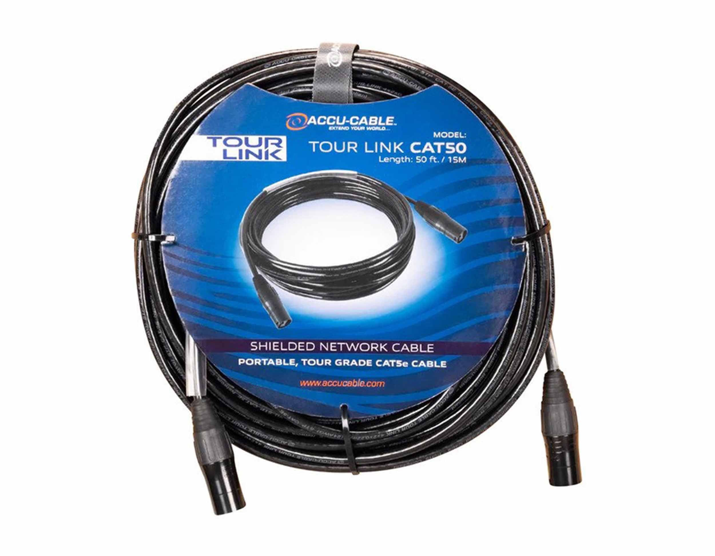 Accu-Cable TOUR LINK CAT50 CAT5E Cable - 50 Ft by ELATION