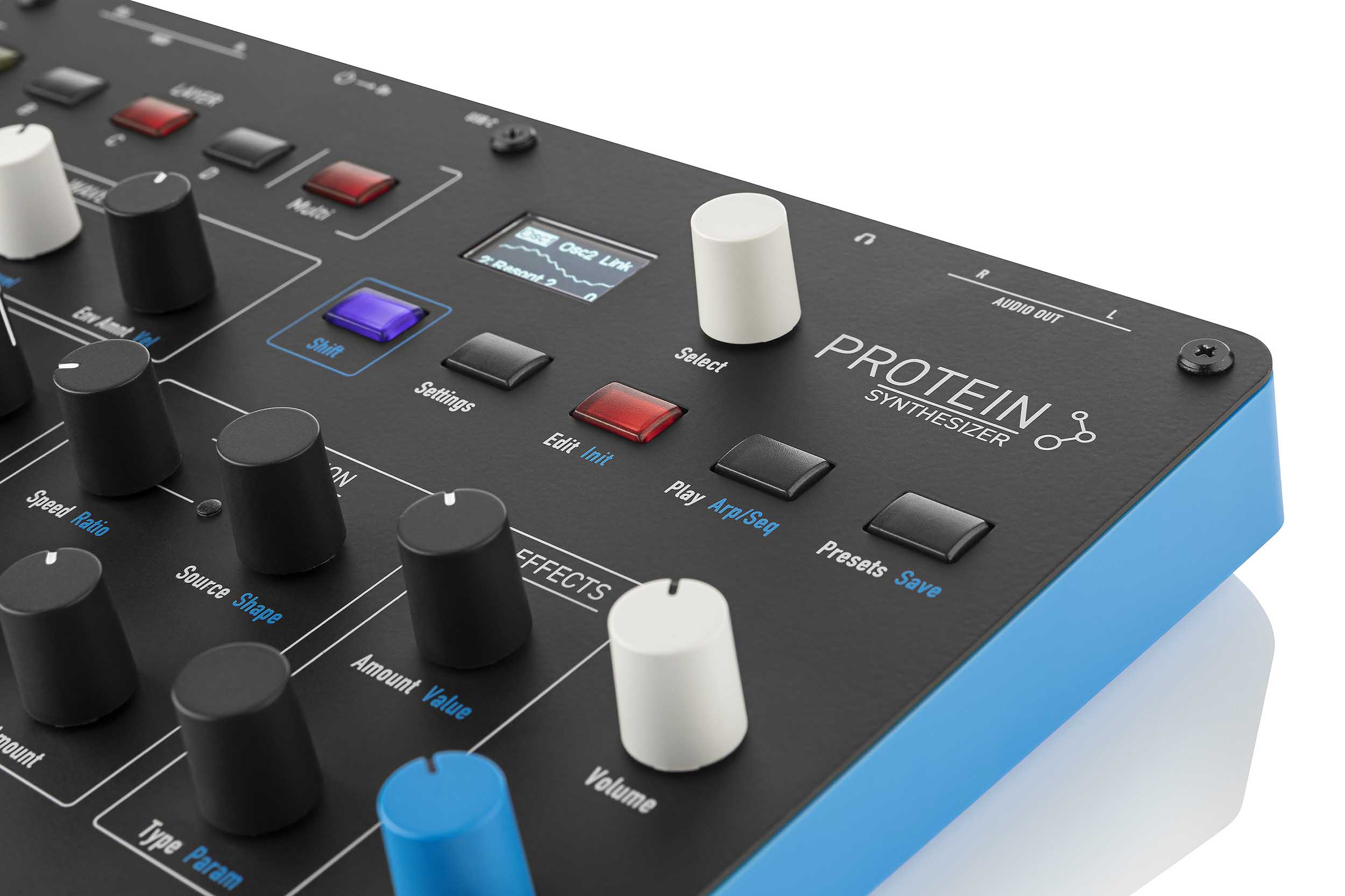 Waldorf Protein Compact 8 Voice Polyphonic Authentic Wavetable Synthesizer with MIDI & USB by Waldorf