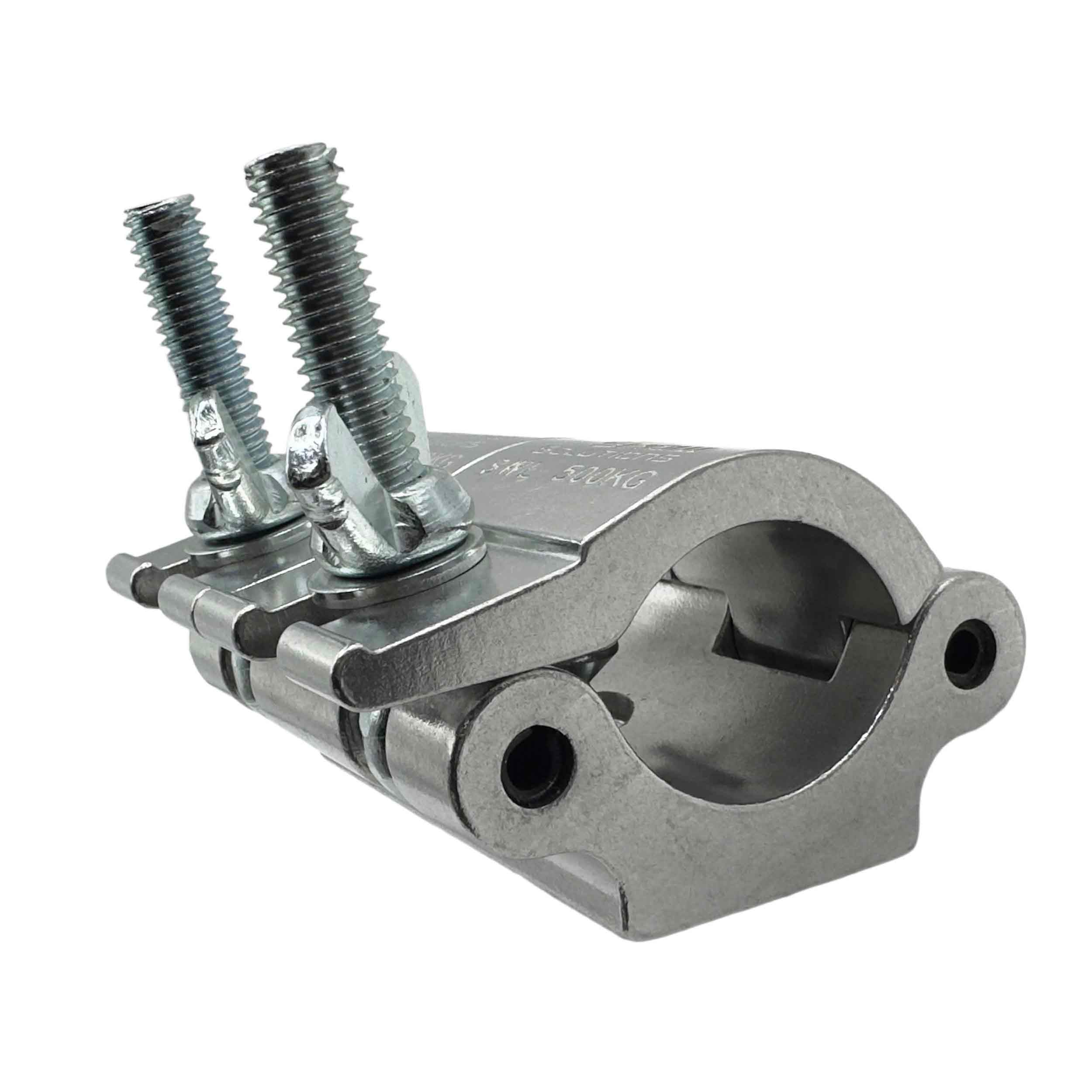 Odyssey LACP100 Dual Pipe Clamp, Fits 1.5 - 2" Tube, 1102 lbs Load Capacity, Polished Natural by Odyssey