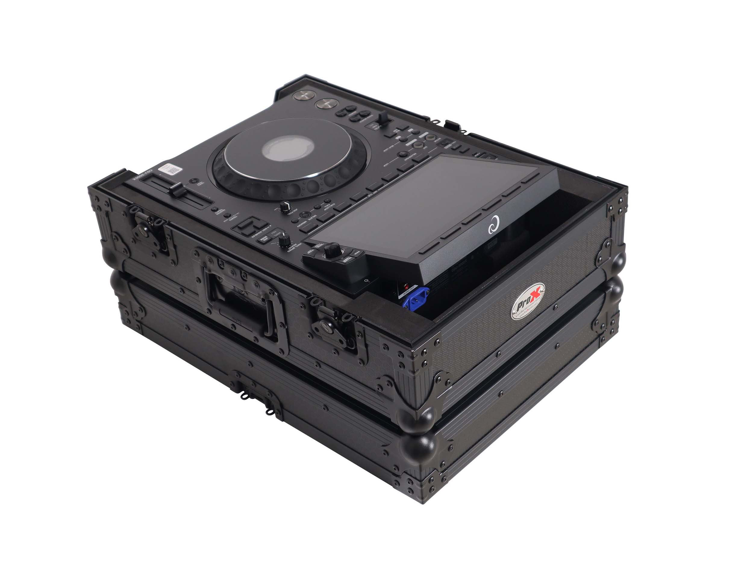 ProX XS-CDXBL ATA Flight Case for AlphaTheta CDJ-3000X and Pioneer CDJ-3000 DJ Media Player with Heavy Duty Protection - Black by ProX Cases