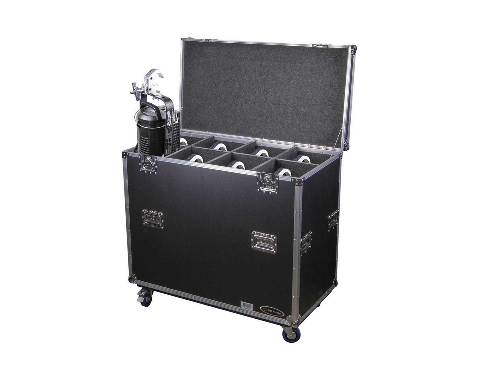 Odyssey FZLEKO8W DJ Flight Case for Leko Lite Lighting Fixture With Casters by Odyssey