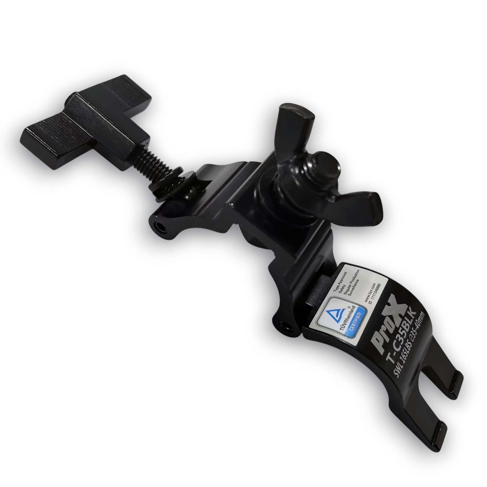 ProX T-C35BLK Aluminum Mini Clamp for Stage Truss and Lighting Stand - Black by ProX