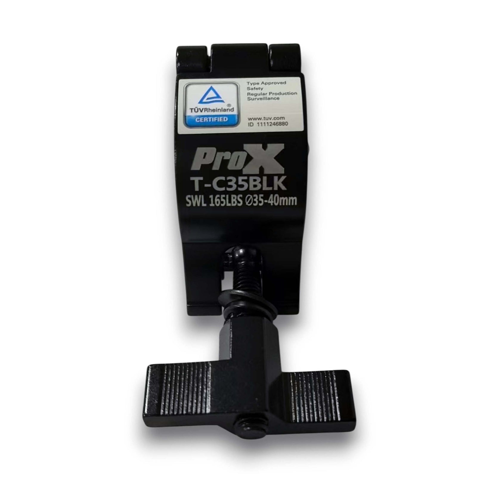 ProX T-C35BLK Aluminum Mini Clamp for Stage Truss and Lighting Stand - Black by ProX