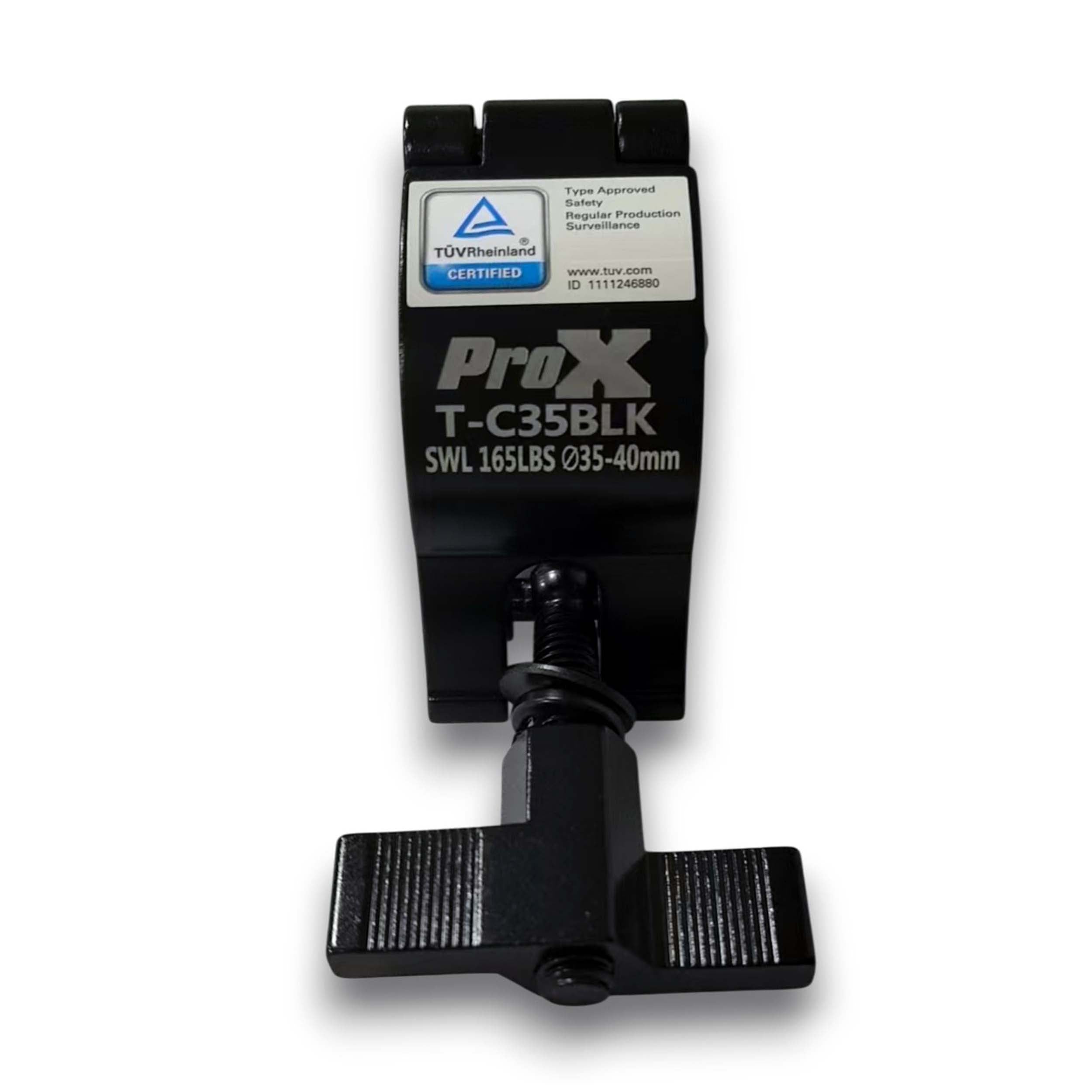 ProX T-C35BLK Aluminum Mini Clamp for Stage Truss and Lighting Stand - Black by ProX