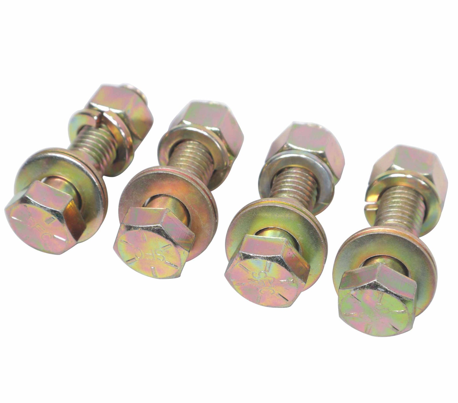 ProX XT-BTSBX4-G8 Set of 4 Hex Truss Bolts, Nuts and Washers - 5/8”-11 x 2.5", Yellow Zinc by ProX Cases