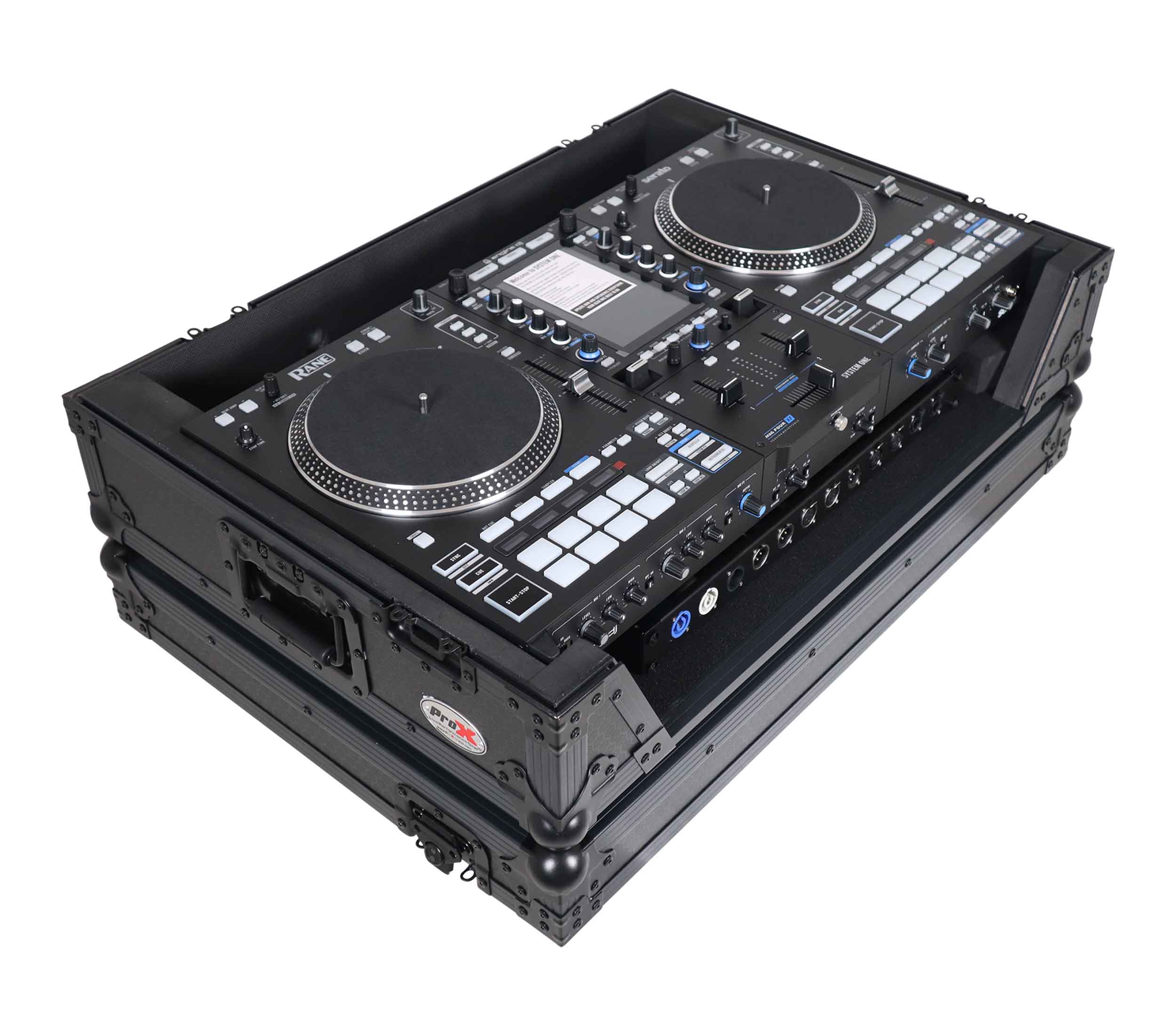 ProX XS-RANESYSONEWBL Flight Case for RANE SYSTEM ONE DJ Controller with Wheels - Black on Black by ProX Cases