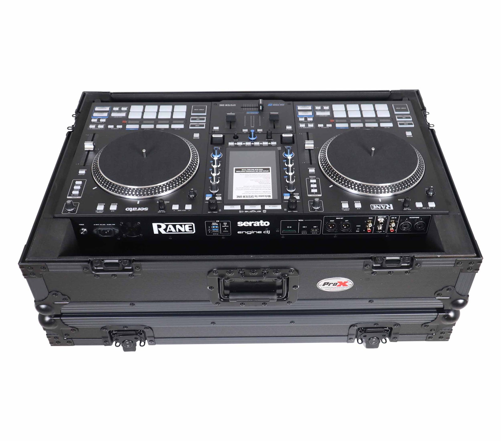 ProX XS-RANESYSONEWBL Flight Case for RANE SYSTEM ONE DJ Controller with Wheels - Black on Black by ProX Cases