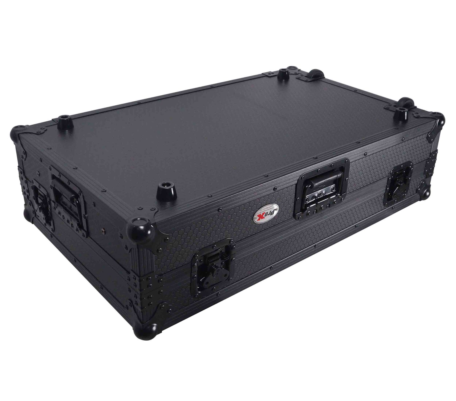 ProX XS-RANESYSONEWLTBLLED Flight Case for RANE SYSTEM ONE DJ Controller with Sliding Laptop Shelf - Black on Black by ProX Cases