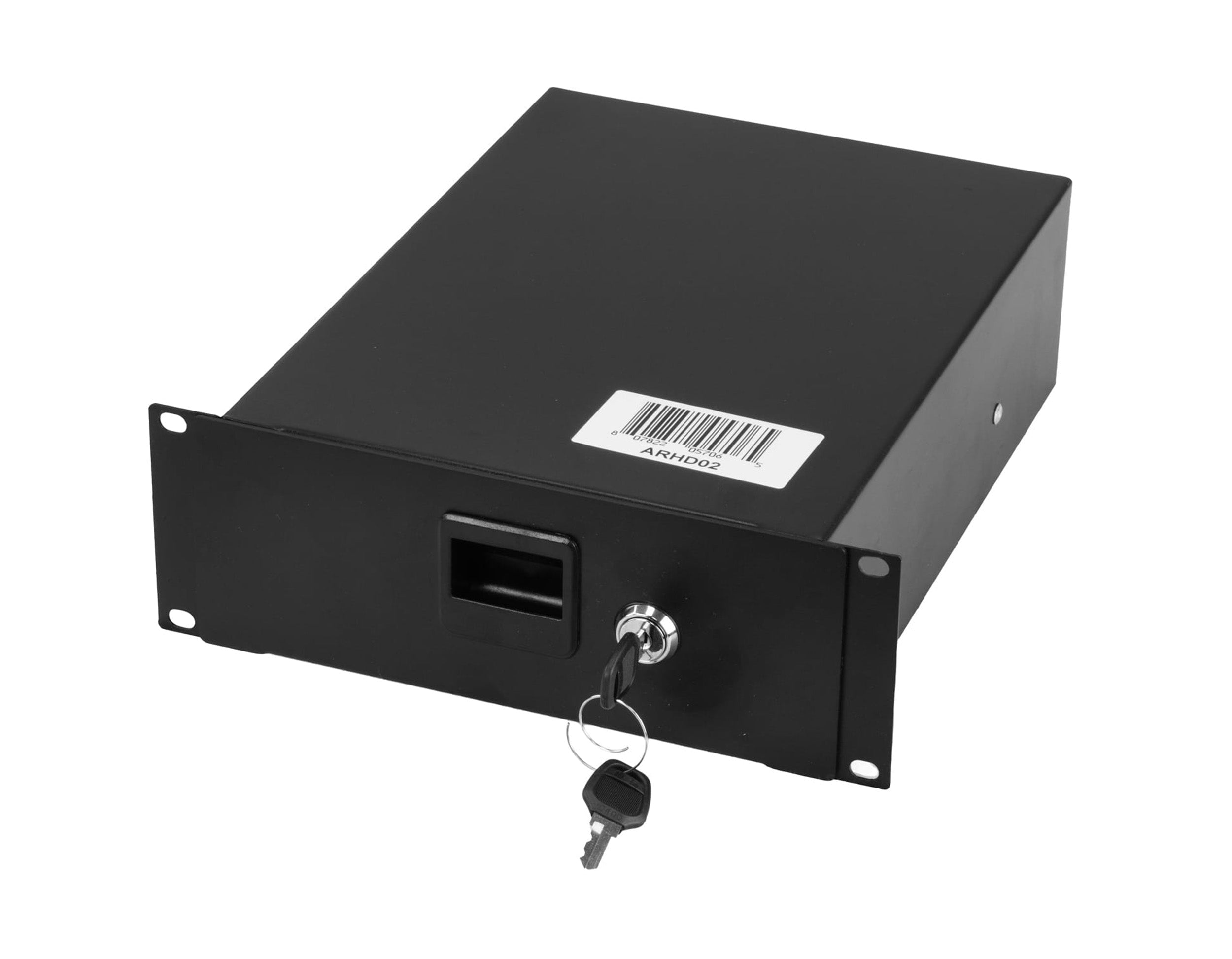 Odyssey ARHD02 2U Half Rack Mountable Lockable Drawer - Black by Odyssey