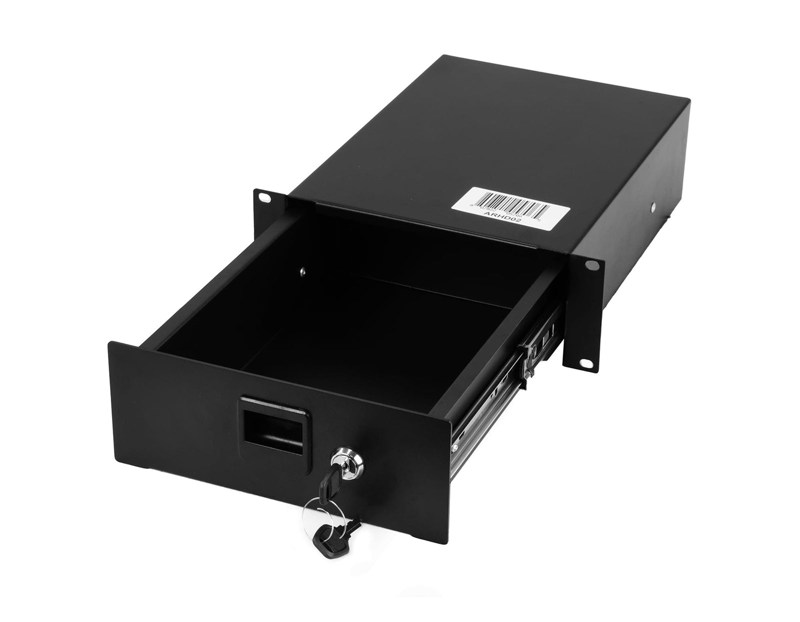 Odyssey ARHD02 2U Half Rack Mountable Lockable Drawer - Black by Odyssey