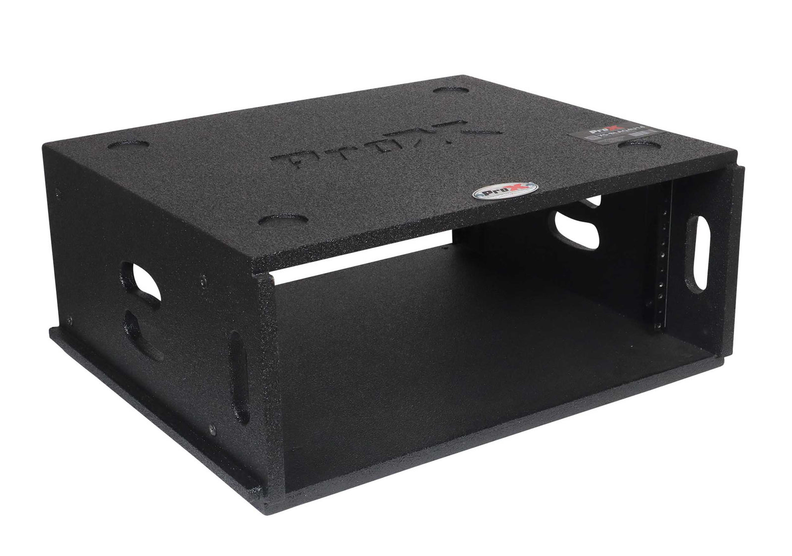 ProX XS-BLAQ4U14 4U Rack Case 14" Deep Vertical Amp Rack Polyurea Coated BLAQ Series by ProX Cases