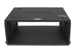 ProX XS-BLAQ4U14 4U Rack Case 14" Deep Vertical Amp Rack Polyurea Coated BLAQ Series by ProX Cases