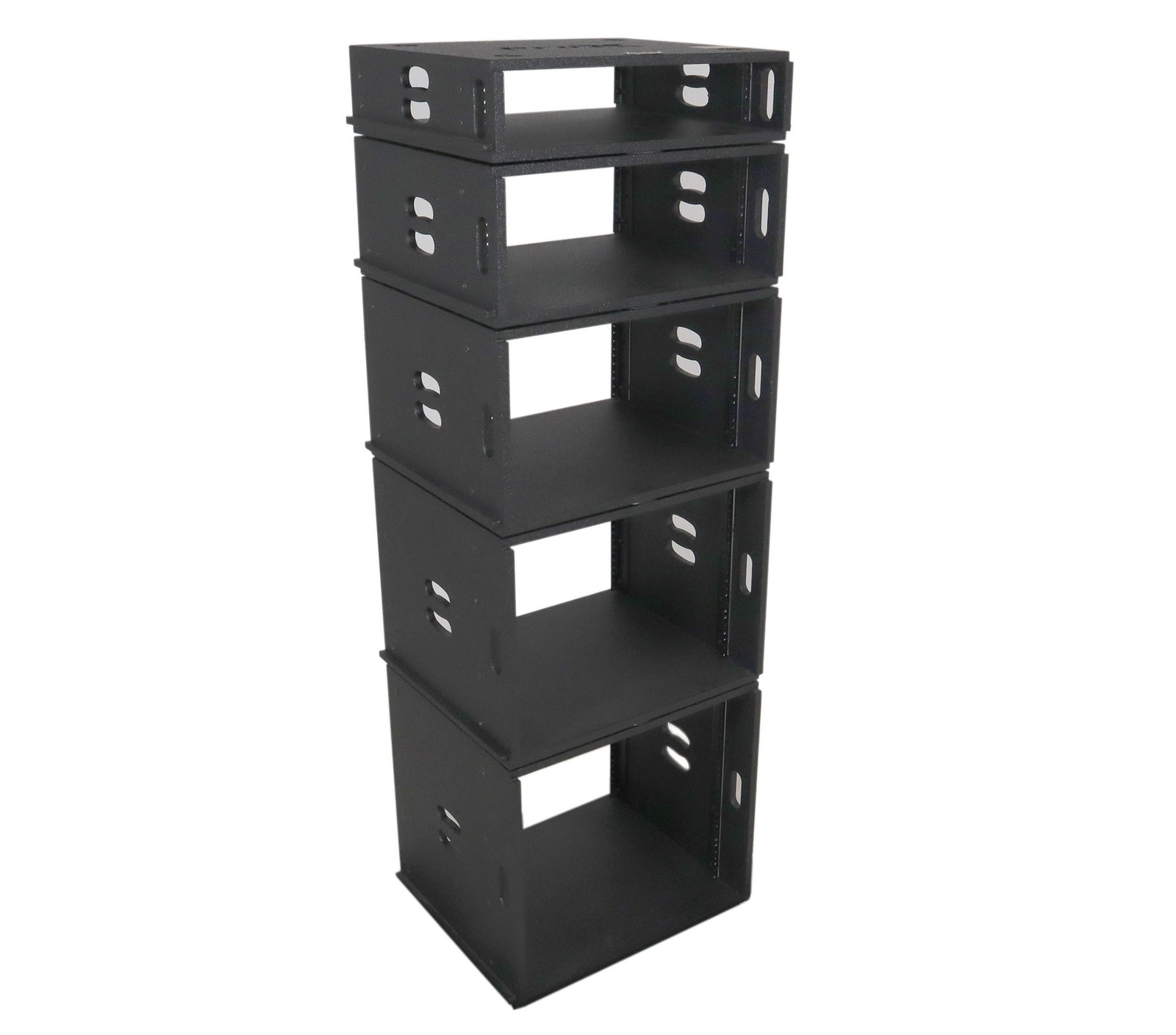 ProX XS-BLAQ4U14 4U Rack Case 14" Deep Vertical Amp Rack Polyurea Coated BLAQ Series by ProX Cases