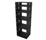 ProX XS-BLAQ4U14 4U Rack Case 14" Deep Vertical Amp Rack Polyurea Coated BLAQ Series by ProX Cases
