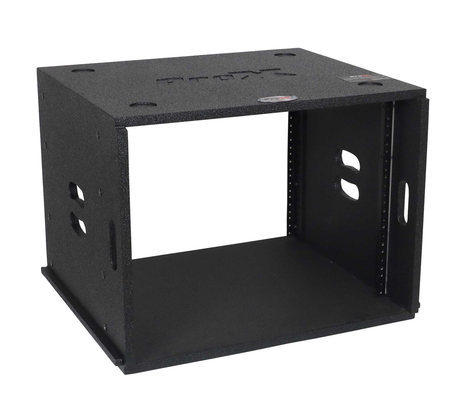 ProX XS-BLAQ8U14 8U Rack Case 14" Deep Vertical Amp Rack Polyurea Coated BLAQ Series by ProX Cases