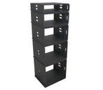 ProX XS-BLAQ8U14 8U Rack Case 14" Deep Vertical Amp Rack Polyurea Coated BLAQ Series by ProX Cases