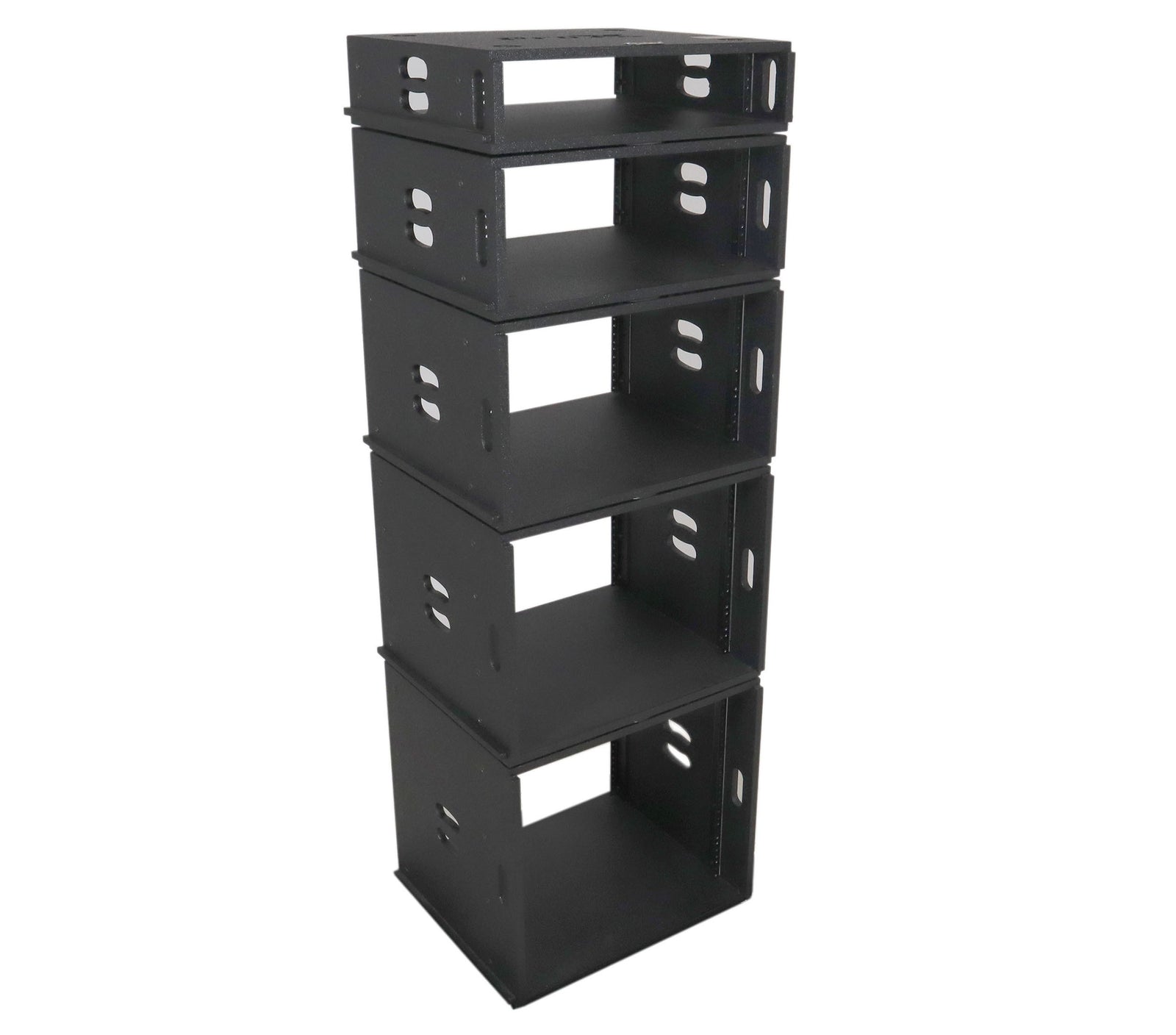 ProX XS-BLAQ8U14 8U Rack Case 14" Deep Vertical Amp Rack Polyurea Coated BLAQ Series by ProX Cases