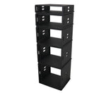 ProX XS-BLAQ8U14 8U Rack Case 14" Deep Vertical Amp Rack Polyurea Coated BLAQ Series by ProX Cases
