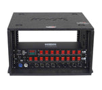 ProX XS-BLAQ6U14 6U Rack Case 14" Deep Vertical Amp Rack Polyurea Coated BLAQ Series by ProX Cases