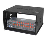 ProX XS-BLAQ6U14 6U Rack Case 14" Deep Vertical Amp Rack Polyurea Coated BLAQ Series by ProX Cases
