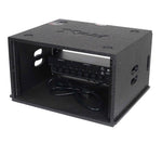 ProX XS-BLAQ6U14 6U Rack Case 14" Deep Vertical Amp Rack Polyurea Coated BLAQ Series by ProX Cases