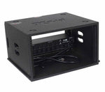 ProX XS-BLAQ6U14 6U Rack Case 14" Deep Vertical Amp Rack Polyurea Coated BLAQ Series by ProX Cases