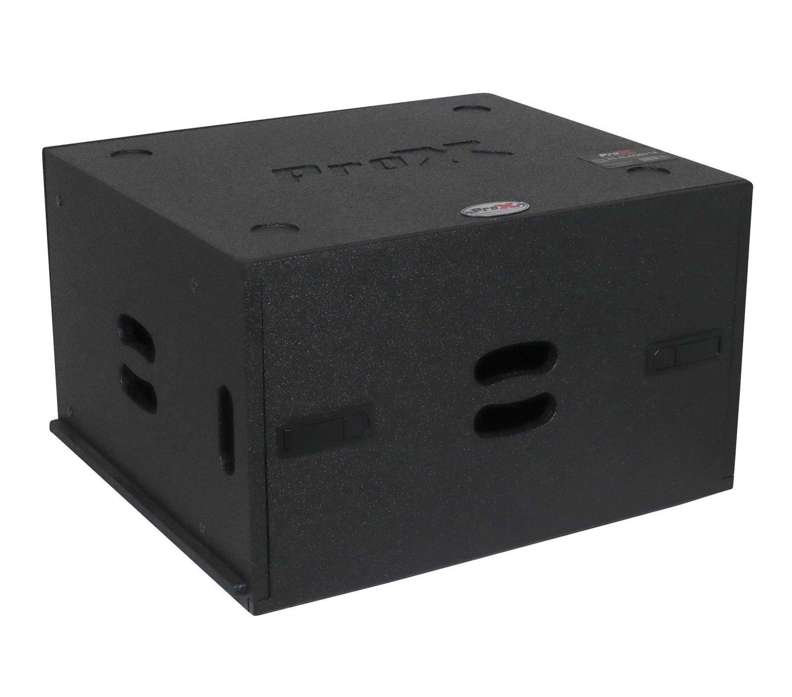 ProX XS-BLAQ6U14 6U Rack Case 14" Deep Vertical Amp Rack Polyurea Coated BLAQ Series by ProX Cases