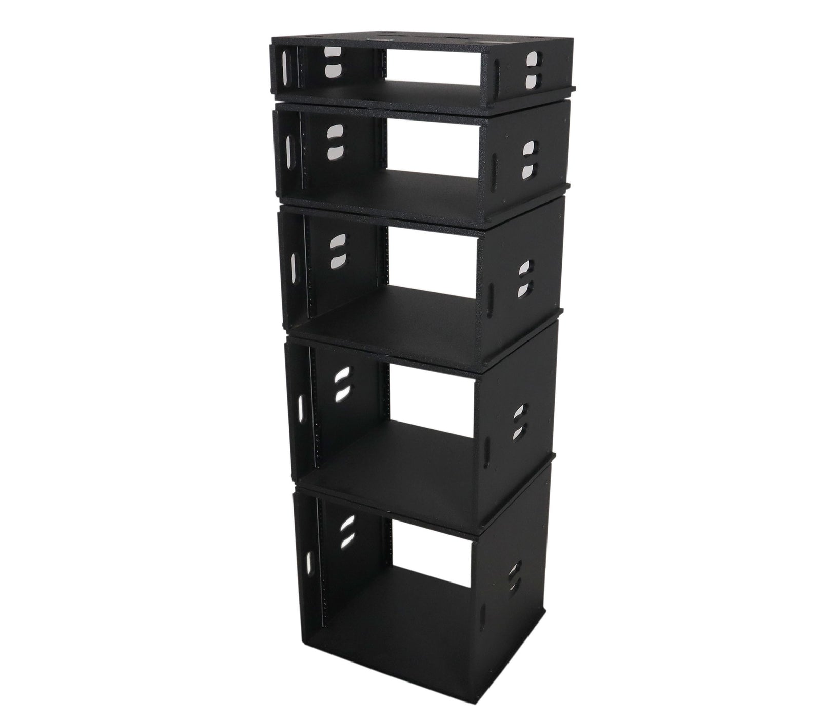 ProX XS-BLAQ6U14 6U Rack Case 14" Deep Vertical Amp Rack Polyurea Coated BLAQ Series by ProX Cases