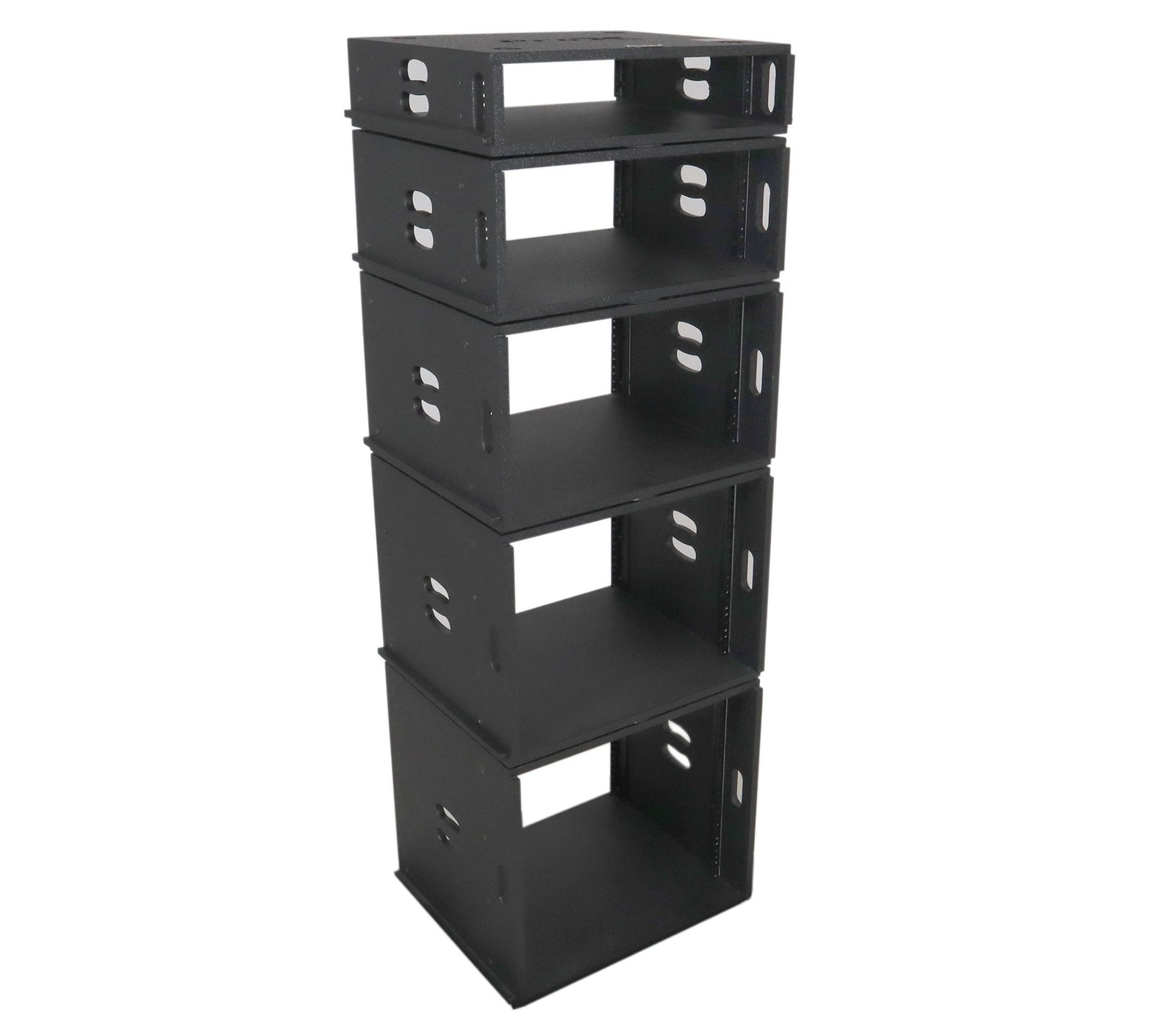 ProX XS-BLAQ6U14 6U Rack Case 14" Deep Vertical Amp Rack Polyurea Coated BLAQ Series by ProX Cases