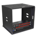 ProX XS-BLAQ10U14 10U Rack Case 14" Deep Vertical Amp Rack Polyurea Coated BLAQ Series by ProX Cases