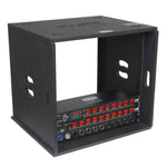 ProX XS-BLAQ10U14 10U Rack Case 14" Deep Vertical Amp Rack Polyurea Coated BLAQ Series by ProX Cases