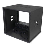 ProX XS-BLAQ10U14 10U Rack Case 14" Deep Vertical Amp Rack Polyurea Coated BLAQ Series by ProX Cases
