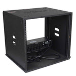ProX XS-BLAQ10U14 10U Rack Case 14" Deep Vertical Amp Rack Polyurea Coated BLAQ Series by ProX Cases