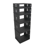 ProX XS-BLAQ10U14 10U Rack Case 14" Deep Vertical Amp Rack Polyurea Coated BLAQ Series by ProX Cases