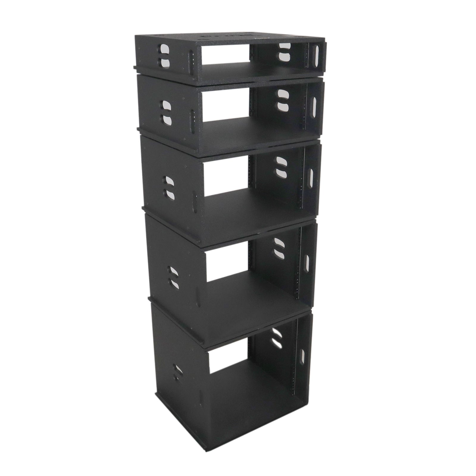 ProX XS-BLAQ10U14 10U Rack Case 14" Deep Vertical Amp Rack Polyurea Coated BLAQ Series by ProX Cases