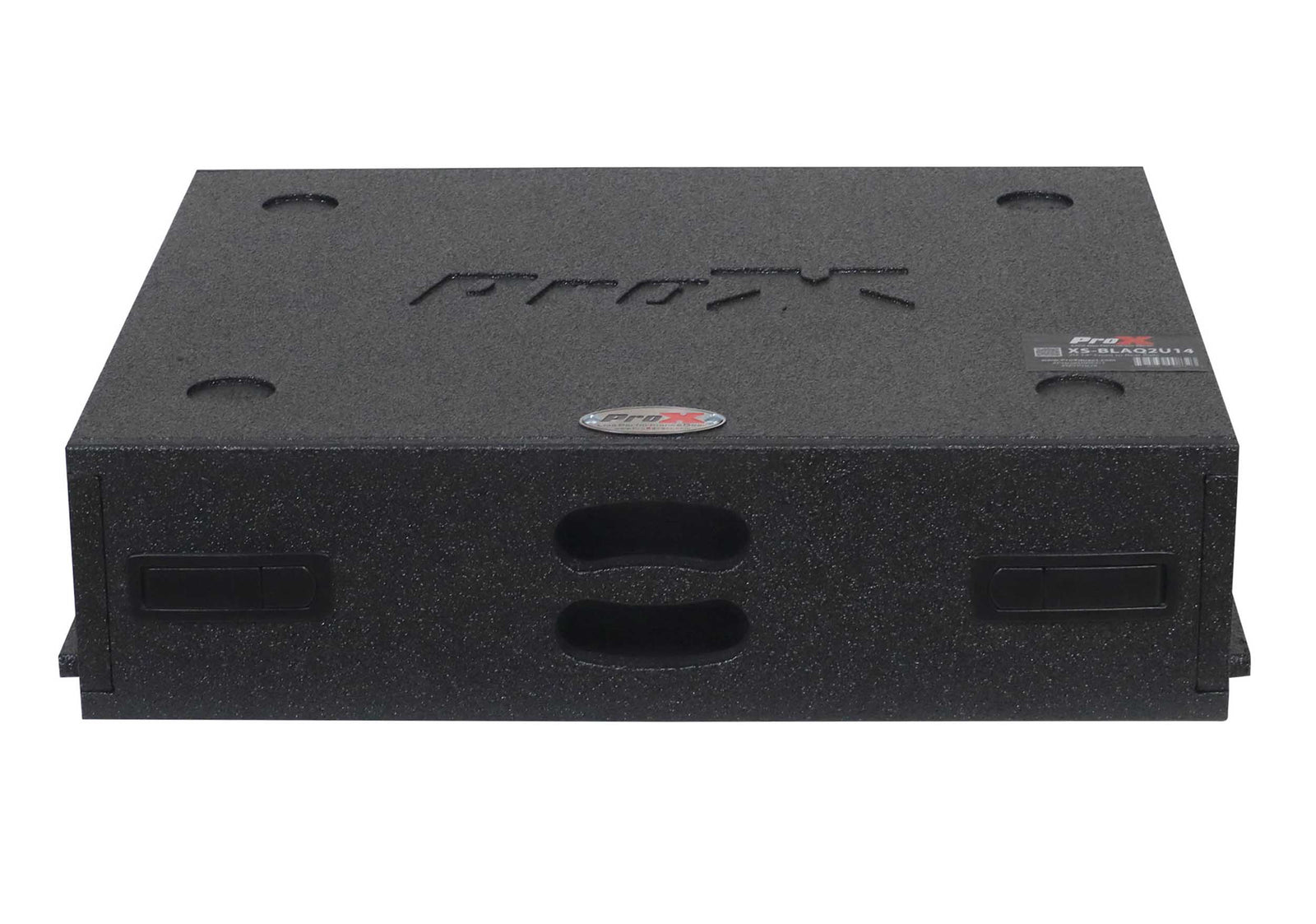 ProX XS-BLAQ2U14 2U Rack Case 14" Deep Vertical Amp Rack Polyurea Coated BLAQ Series by ProX Cases