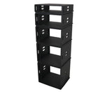 ProX XS-BLAQ2U14 2U Rack Case 14" Deep Vertical Amp Rack Polyurea Coated BLAQ Series by ProX Cases