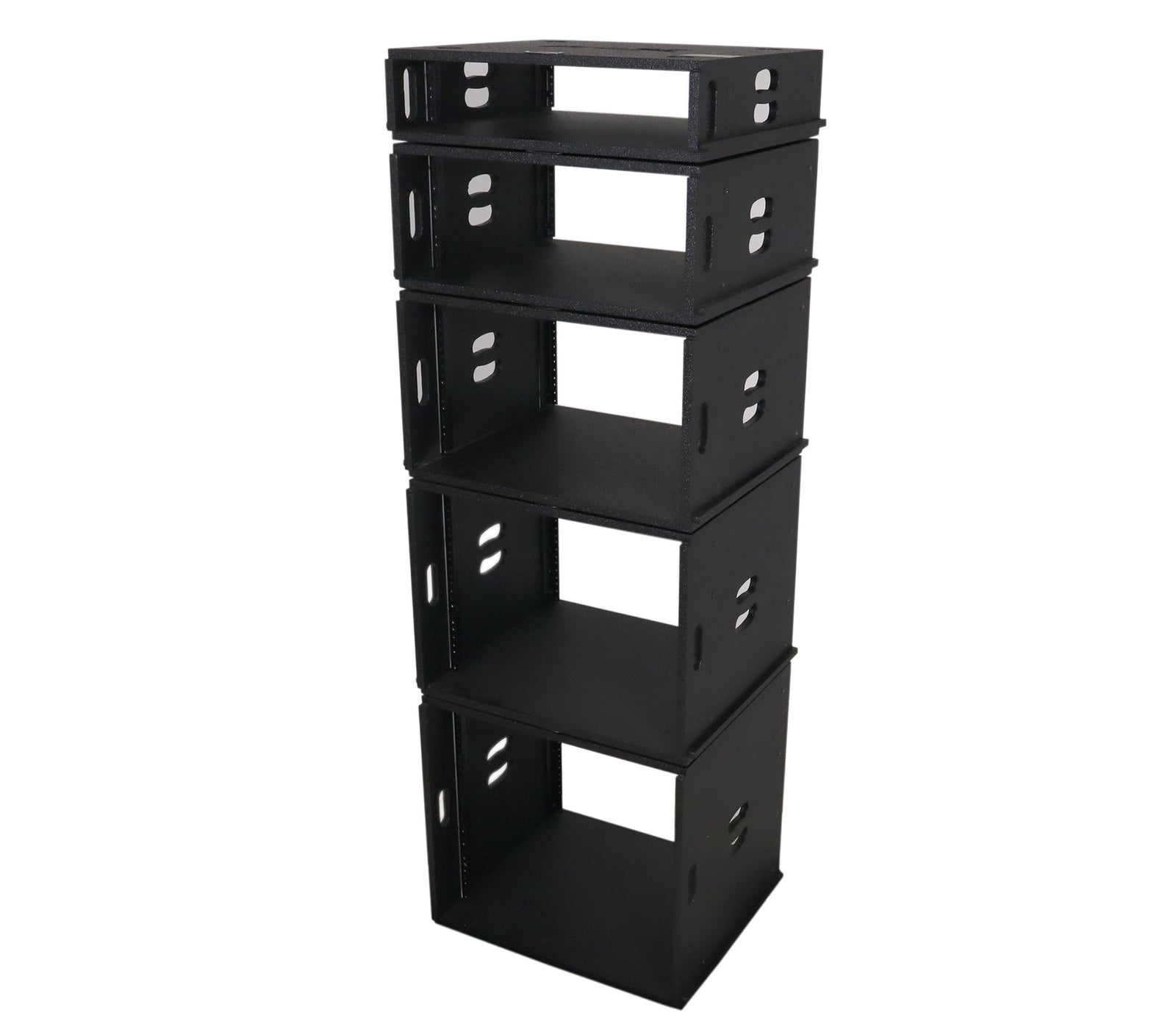 ProX XS-BLAQ2U14 2U Rack Case 14" Deep Vertical Amp Rack Polyurea Coated BLAQ Series by ProX Cases