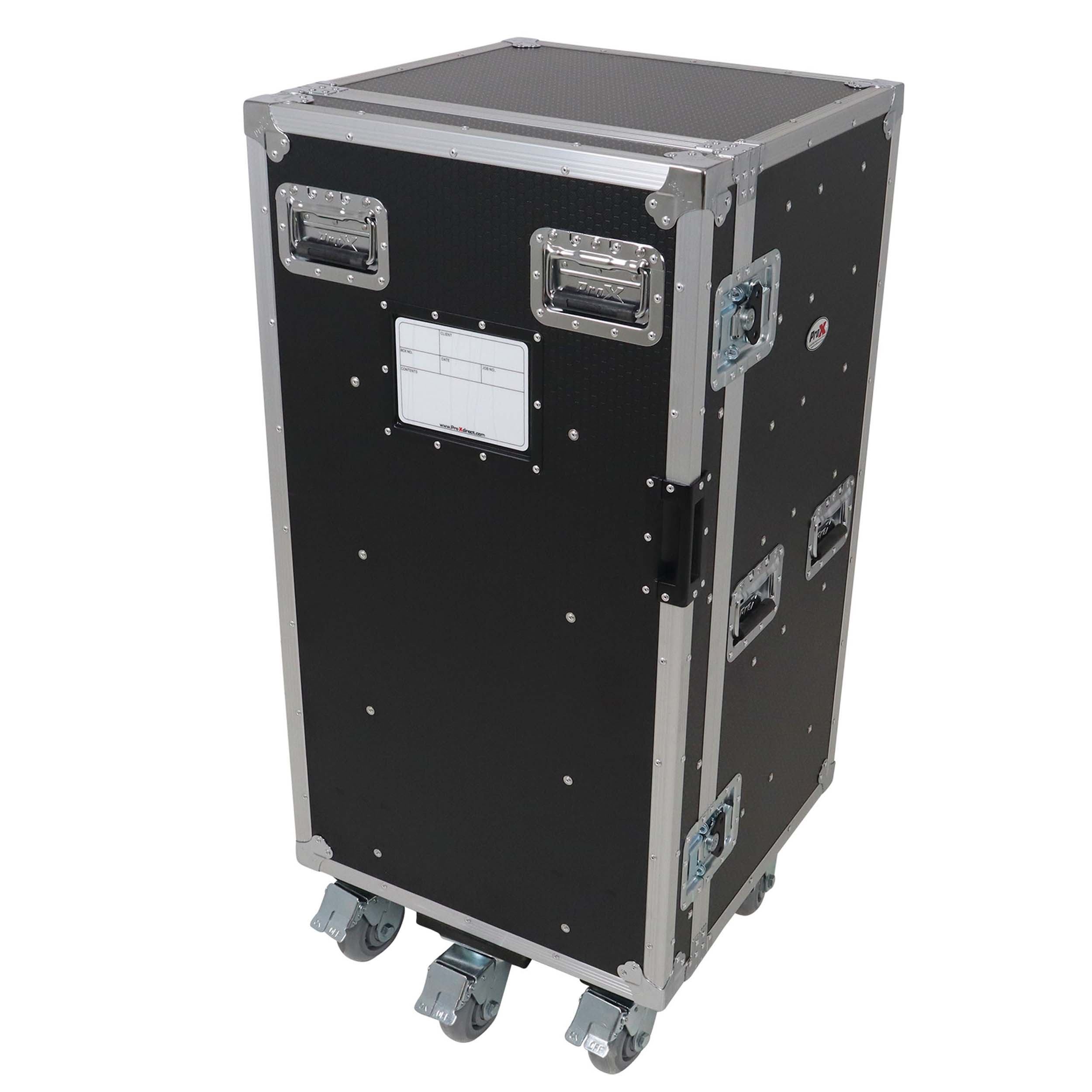 ProX XS-6DTWPULZAR ATA Flight-Style Workbox with 6 Utility Drawers, Hinged Door and 5" Casters by ProX Cases
