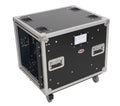 ProX XS-SLAM10U20 10U 20" Deep Vertical Shock-Mount Rack Case with 2 Sliding Slam Doors and 4" Casters by ProX Cases