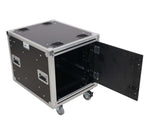 ProX XS-SLAM10U20 10U 20" Deep Vertical Shock-Mount Rack Case with 2 Sliding Slam Doors and 4" Casters by ProX Cases
