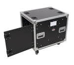 ProX XS-SLAM10U20 10U 20" Deep Vertical Shock-Mount Rack Case with 2 Sliding Slam Doors and 4" Casters by ProX Cases