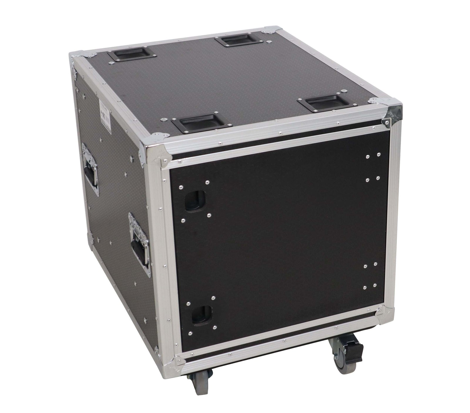 ProX XS-SLAM10U20 10U 20" Deep Vertical Shock-Mount Rack Case with 2 Sliding Slam Doors and 4" Casters by ProX Cases