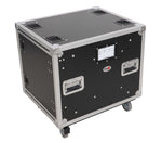 ProX XS-SLAM10U20 10U 20" Deep Vertical Shock-Mount Rack Case with 2 Sliding Slam Doors and 4" Casters by ProX Cases
